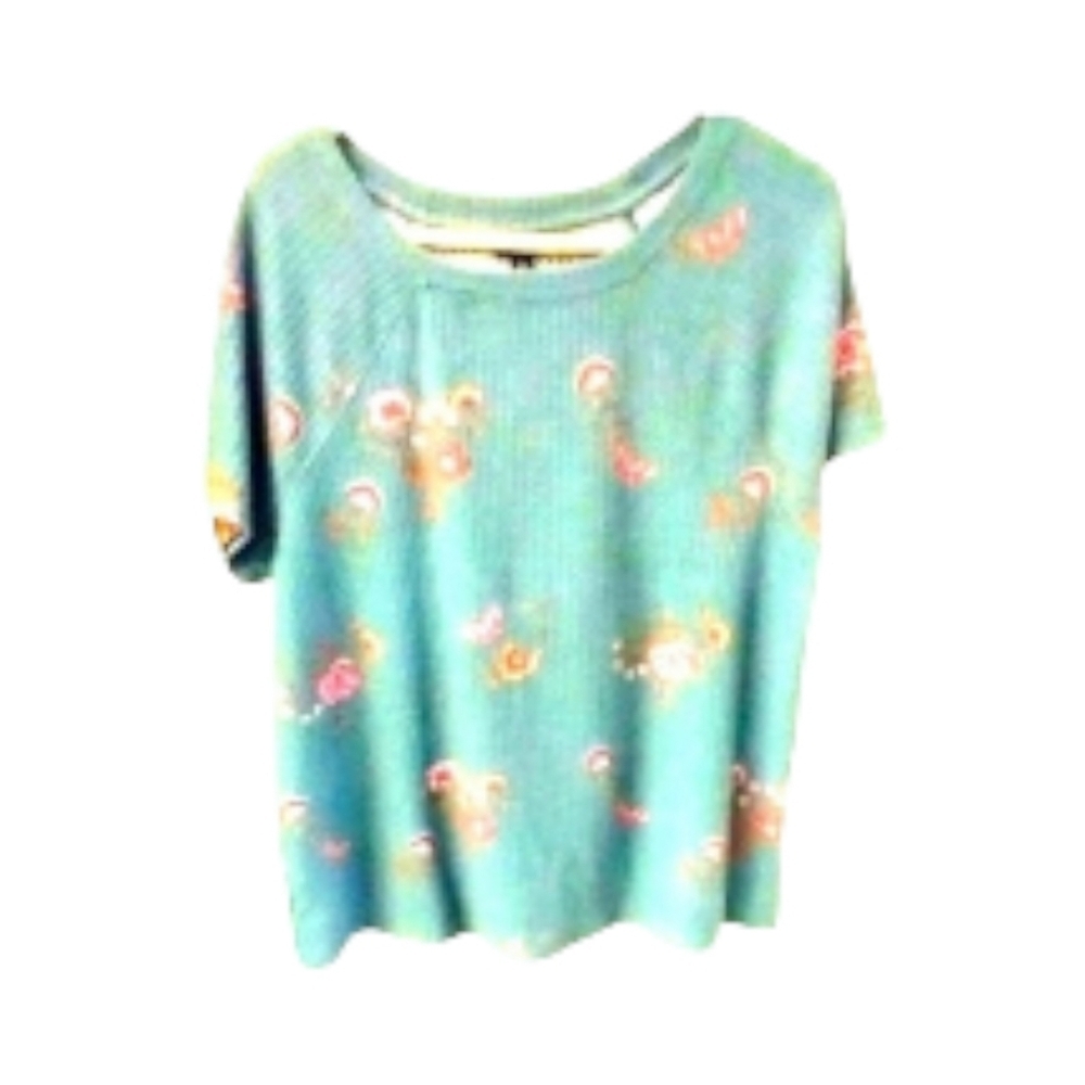 Torrid Women's Waffle Knit Floral Top